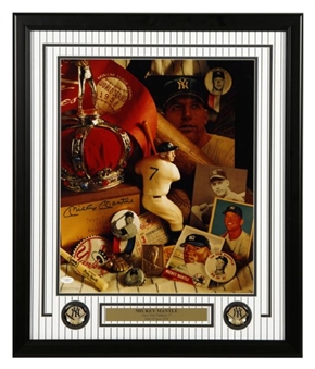 Mickey Mantle Signed and Framed 16x20 Collage Photo